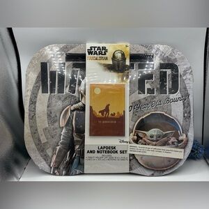 Star Wars Mandalorian Tablet Holder Lap Desk & Notebook Set 19"×14.75"